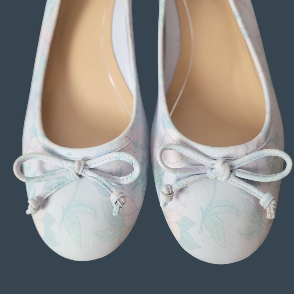 Vionic Callisto Womens Floral/Botanical Leather Flats Size 7 Pale Blue Orthaheel - Picture 14 of 15